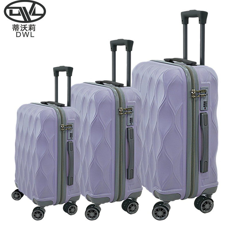 Dongguan Customized ABS Hard Case Trolley Travel Luggage Bags Lightweight 3PCS Wheeled Suitcase Set – Dongguan Dwl Luggage Factory and Matching Color Luggage price