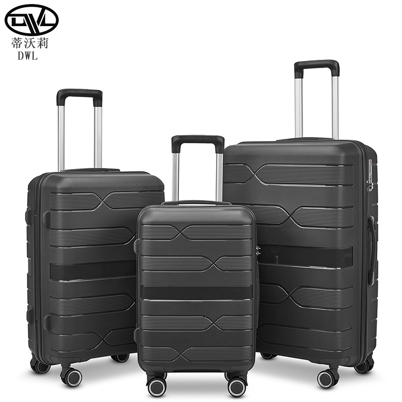 Dongguan Factory Expandable PP Suitcase Modern Anti-Theft Zipper Strong Valise De Voyage – Shockproof Trolley 3 Piece Luggage Set and Valise De Voyage Travel PP Luggage Set price