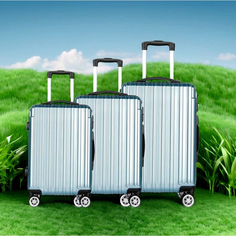 Hard Shell Trolley Travelling Suitcase Three-Piece ABS Luggage Set Perfect for Vacation and Study – Custom Brand Carry on Suitcase and Cabin ABS Luggage with Lock price