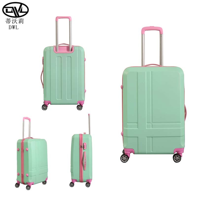 Hot Selling Custom Rolling Luggage ABS Trolley Suitcase Carry on Travelling – Customize Transparent Trolley Luggage and Trolley 3 Pieces Set Luggage price