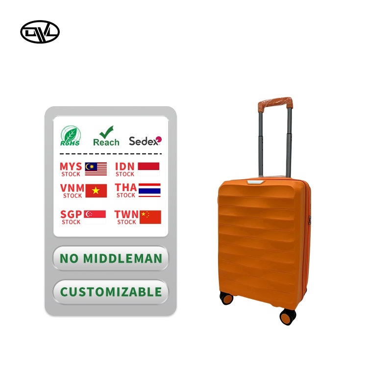 Latest Aluminum Frame PP Rolling Suitcase Super Premium OEM ODM Carry on Travel Luggage – Customized Logo Trolley Luggage and New Arrivals 2025 PP Suitcase price