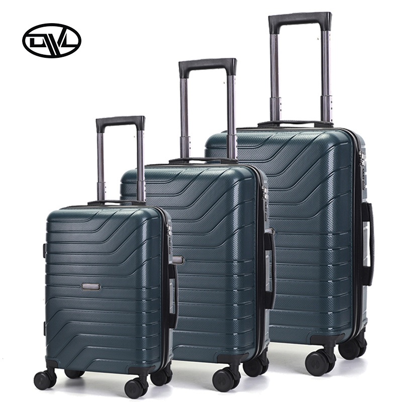 Polypropylene Popular Lightweight Luggage Set 5 Pieces Hard Carry-on Suitcase with Tsa Lock – Waterproof Trolley 6 Piece Suitcase Set and Checked-in Large Capacity PP Suitcase Suit price