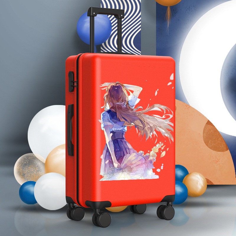 Simple Style Chinese Red Portable Travelling Suitcase with Number Lock – Simple Style Travelling Suitcase and Chinese Red Travelling Suitcase price