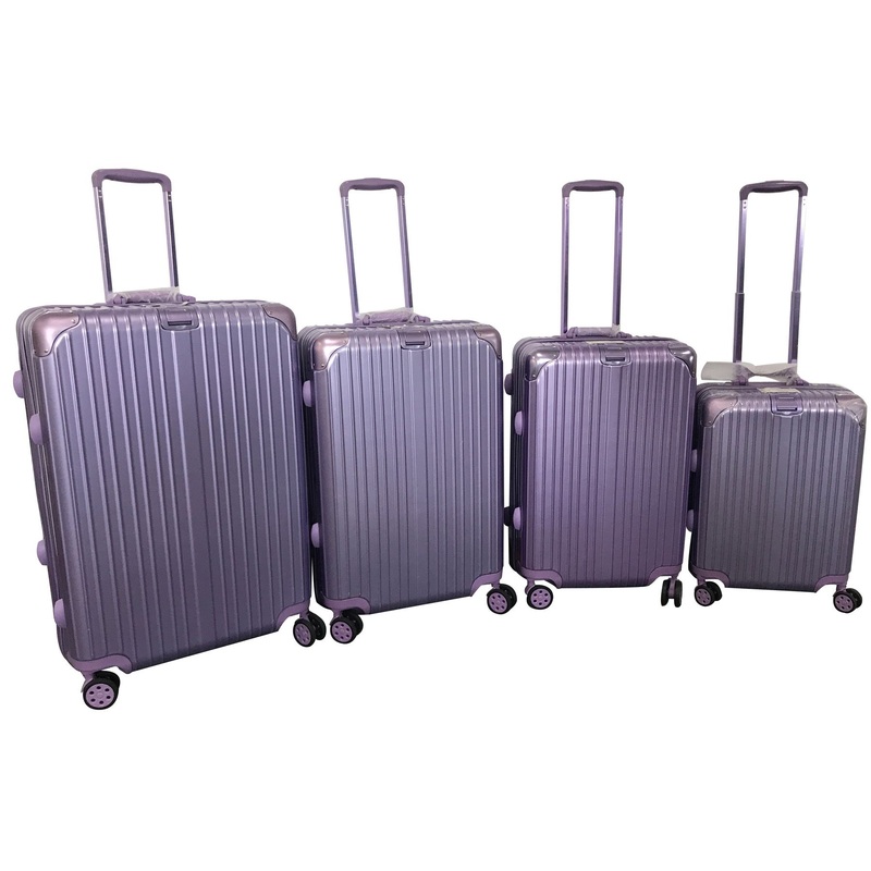 Wholesale Purple Travel Luggage OEM 18/20/24/28inch ABS+PC Luggage Set 7colors Avalliable – Wholesale Travel Luggage and 7colors Avalliable Luggage price