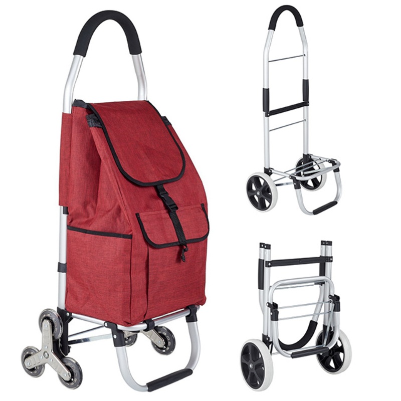 Custom Grocery Cart Wholesale Supermarket Climb Stairs Folding Shopping Trolley Bag – Carts Customized and Foldable Handle Shopping Trolley price
