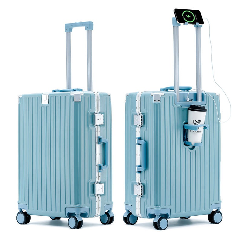 Customization Fashion Hardshell ABS Travel Large Capacity Suitcase Sets with Wheels Aluminum Frame Luggage – Aluminum Frame Luggage and Luggage Set price