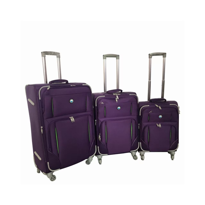 Fashion Fabric EVA Bag Flight Travel Trolley Purple Luggage Sets – EVA Luggage Set and Polyster Luggage Set price