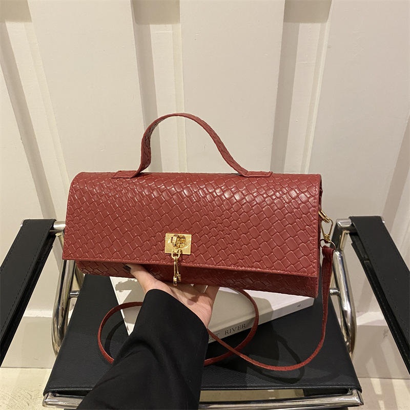 High-Level Luxury Womens Handheld Shoulder Bag Woven Design PU Leather Square Shape Fashionable Weave Texture Light Luxury Bags – Hand Wallets and Hand Wallet price