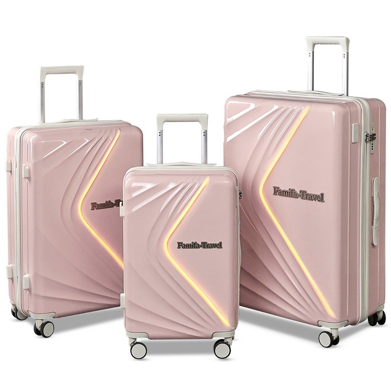 Innovative Luggage Collection Featuring LED Light Hardshell USB Charging Port Travel Bag – Trendy Luggage and Laugage Bags Luggage Set price