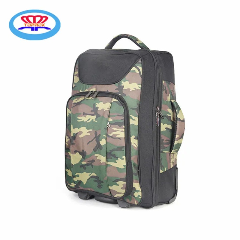 Large Capacity Camouflage Luggage Trolley Travel Bag Ideal for Short Day Trip Journey or Business Trip – Trolley Backpack and Bolso price