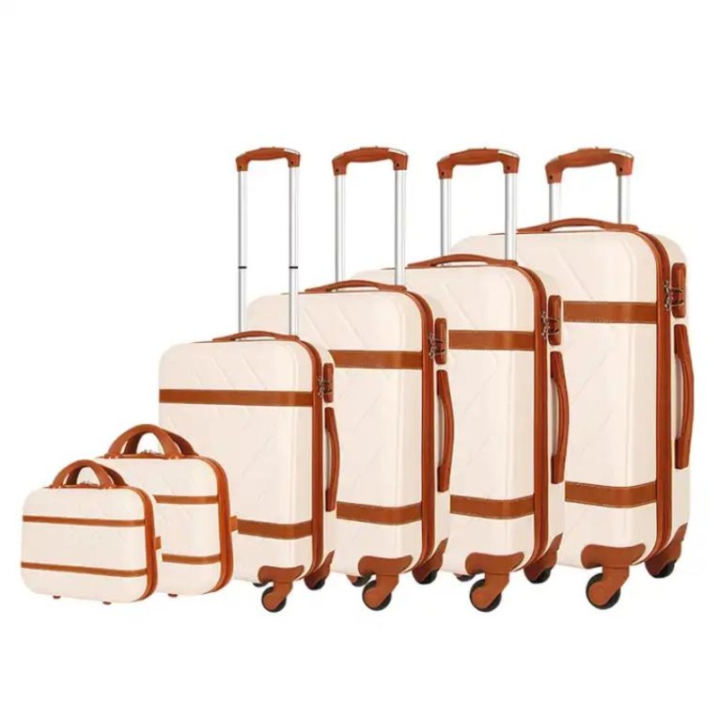 Wholesale 5 Pieces Hardshell ABS Luggage Set Storage Lightweight Luggage Set – Luggage Set and Trolley Case price