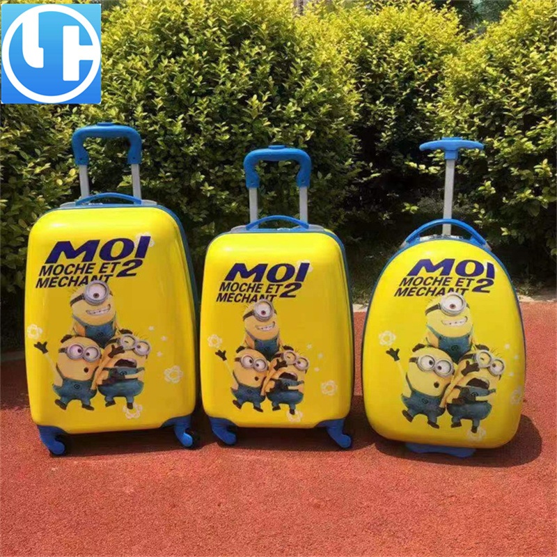 Wholesale Fashion Cartoon Three 3 Minions Kids Hard Suitcase Luggage for Children – Luggage for Children and Suitcase Kids price
