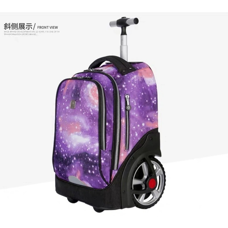 Wholesale Travel Wheeled Backpack Trolley Luggage School Bag Rolling Backpack Bag – Trolley Backpack and Bolso price