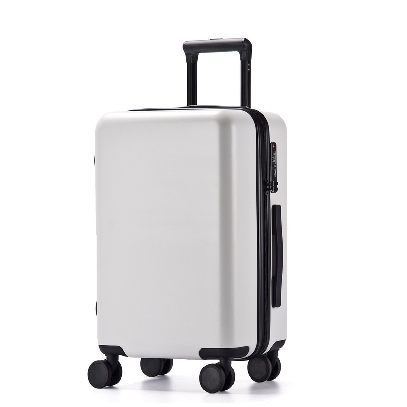 ABS+PC Luggage White Color Travel Suitcase Customized Photo Trolley Bag – Customized Lugggae Set and Printing Lugggae Set price