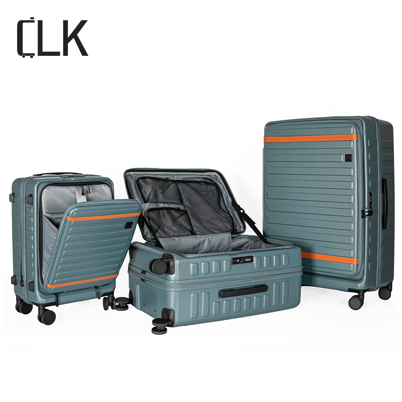 Clk 3 Piece Hard Shell Travel Luggage Set with Front Opening and Double Wheels for Convenience – Hard Shell Suitcase Set and Suitcase Set price
