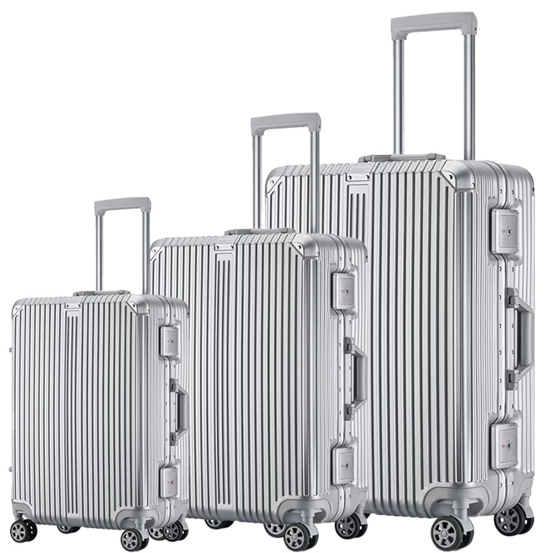 Explosive New Product Trolley Luggage with Aluminum Aircraft Grade Trolley – Trolley Travel Luggage and Trolley Luggage price