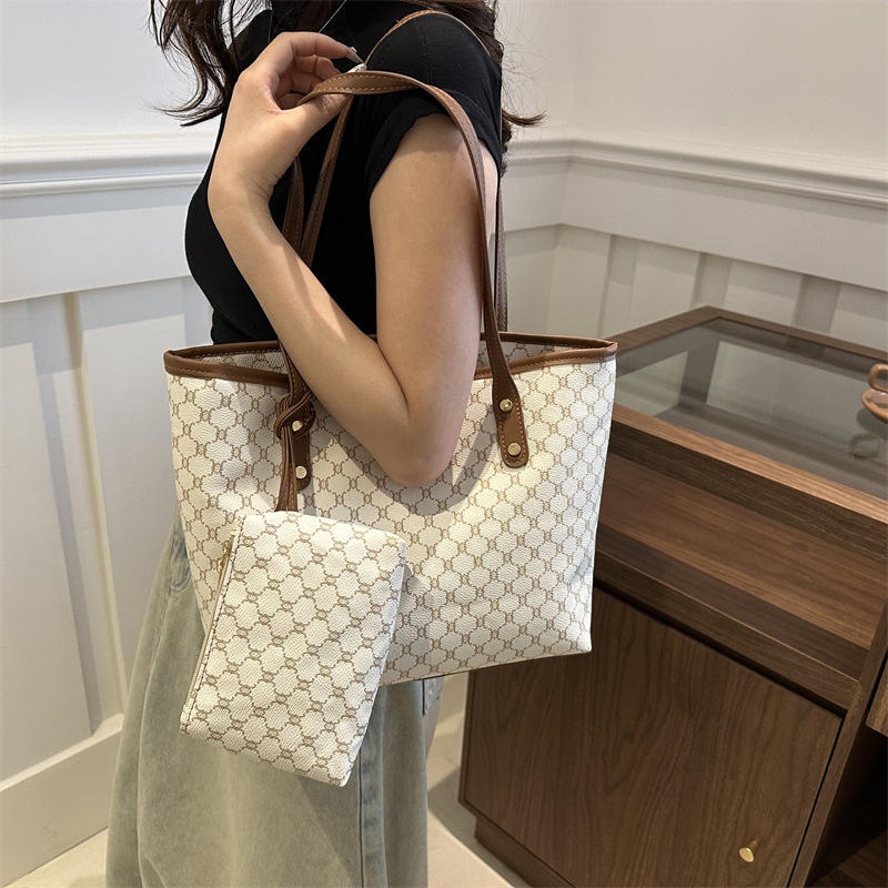 Factory Wholesale PU Leather Ladies Tote Bag High Quality Large Capacity Shoulder Handbags for Women – Hand Bag and Shoulder Bag price