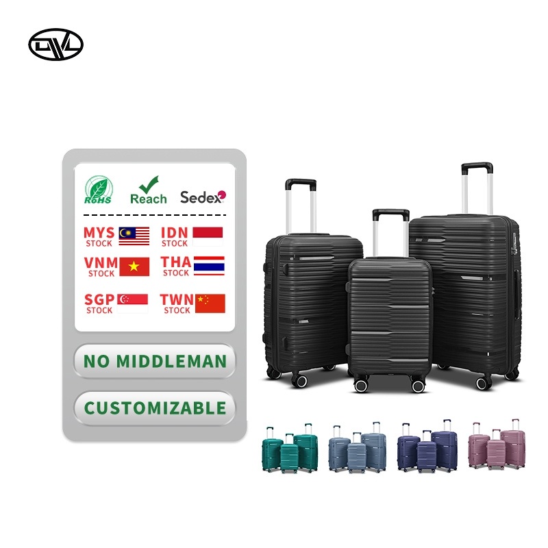 Fashion PP Unbreakable Luggage No Noisy Wheels High Quality Luggage Set – PP 4 PCS Trolley Luggage and Smart Luggage Set price