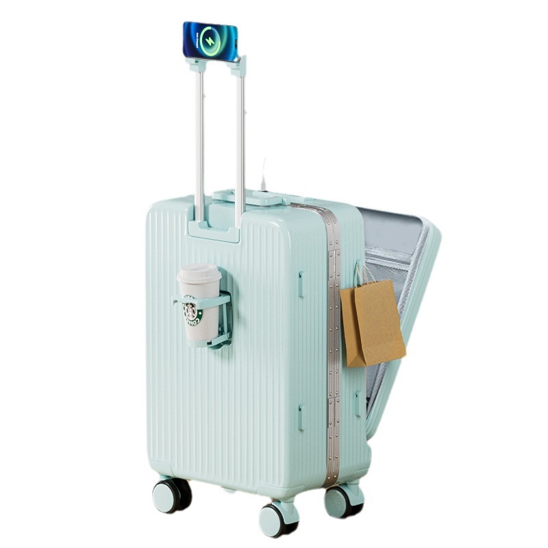 New Product Carry on Neutral Both Men and Women 18 Inches Aluminum Frame Suitcase – Luggage and Luggage Set price
