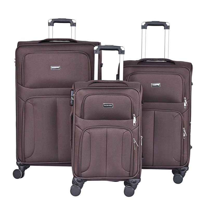 Promotional Suitcase Polyester Cloth PU Coated Soft Trolley Luggages Oxford Fabric Trolley Travel Bags with Nylon Material Wholesale in USA France Germany Iraq – Fabric Luggage and Polyester Luggage price