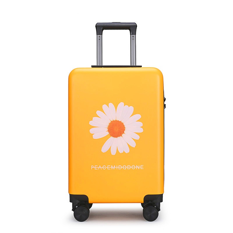 Stock 2021 Hot Sale Small Daisy Trolley Suitcase Solid Color Frosted Printing Trolley Luggage with Custom Logo – Luggage and Trolley Luggage price