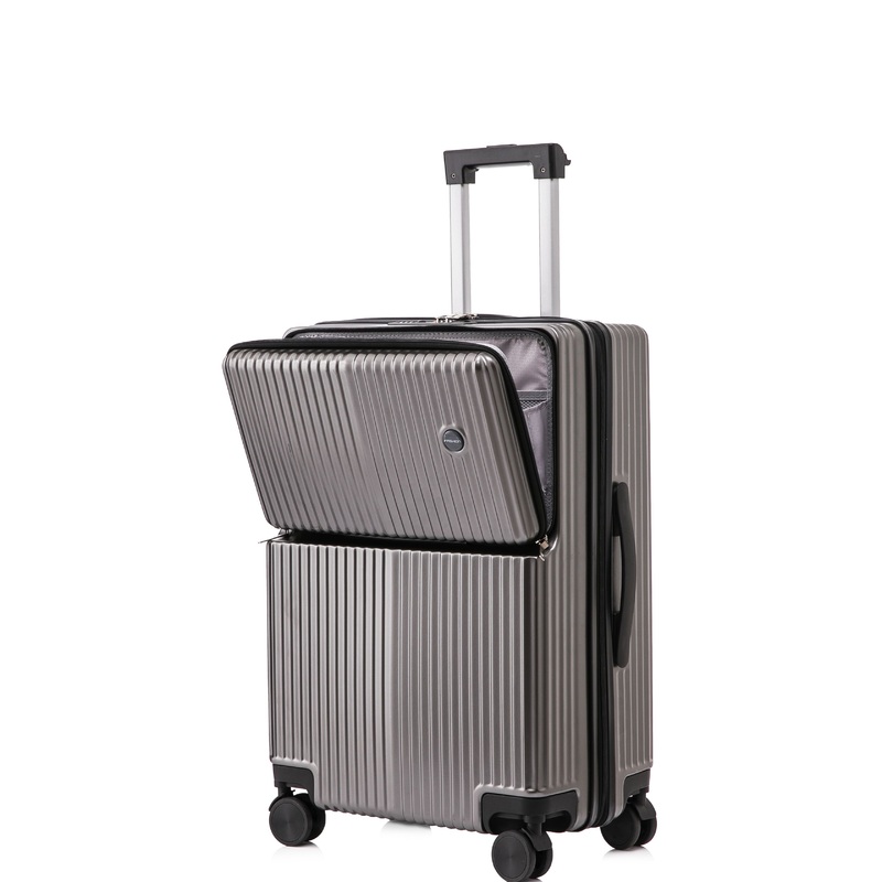 Unisex Luxury ABS PC Smart Travel Suitcase Luggage Set Multifunctional with Cup Holder Tas Lock Baggage – Luggage and Travel Luggage price