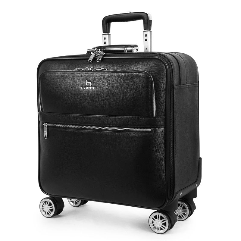 16 20 Inch Genuine Top Layer Leather Built-in Wheels Trolley Luggage Business Travel Boarding Suitcase Bag Case (CY6855) – Wheeled Case and Boarding Case price