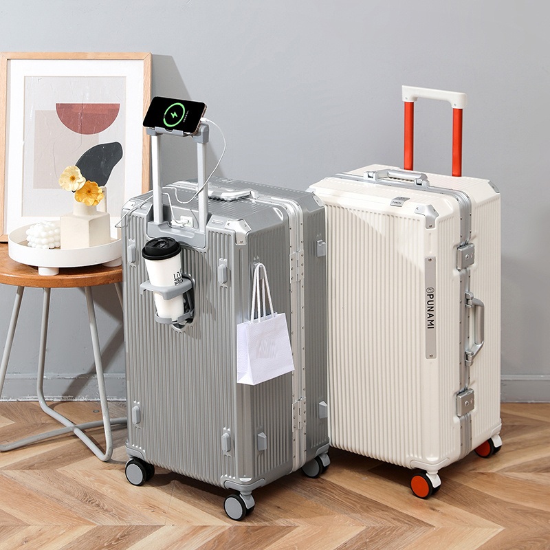 2024 New Fashion Versatile Aluminum Frame Strong Boarding Trolley Travel Hard-Shell Luggage with Expanded Features for Additional Packing Space – Hard Shell Luggage and Travel Hard Shell Luggage price