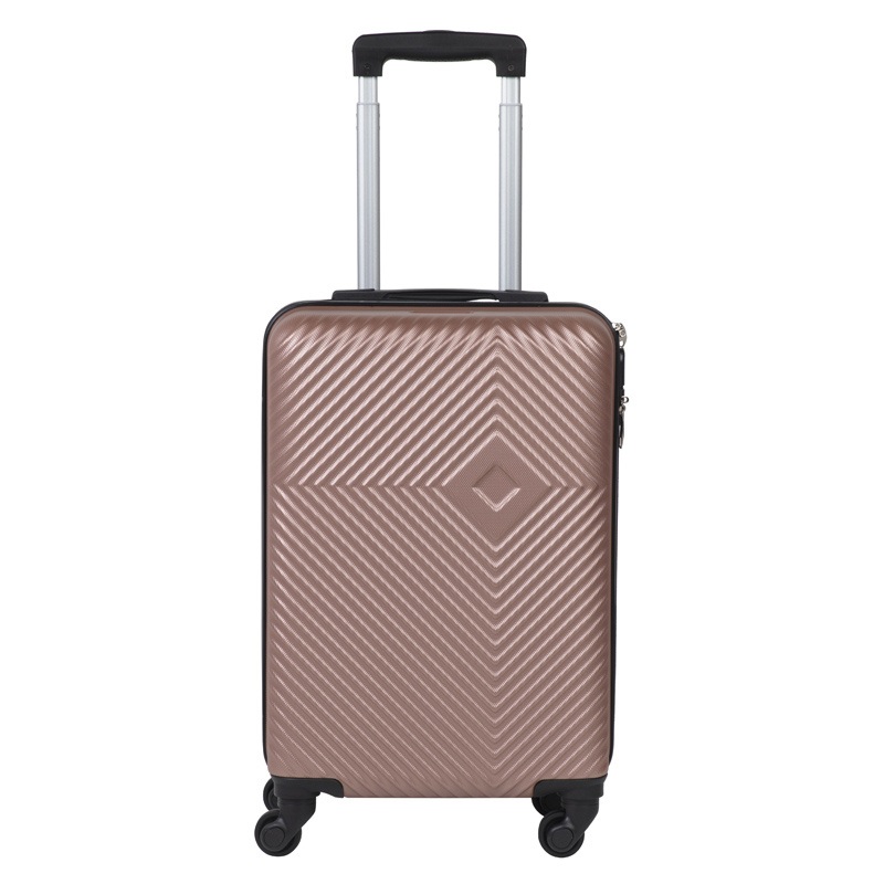 3 PCS Pink Stripe Suitcase Set Zipper Lock Trolley Manufacturer ABS Luggage – Trolley Luggage and ABS PC Luggage price