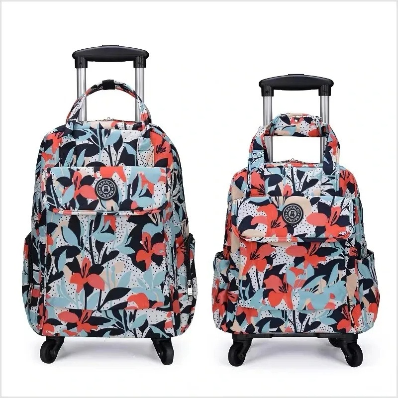 Carry on School Bags Wheeled Backpack Business Travel Removable Hand Trolley Luggage Backpack Bag with 2 Wheels – Trolley Backpack and Bolso price
