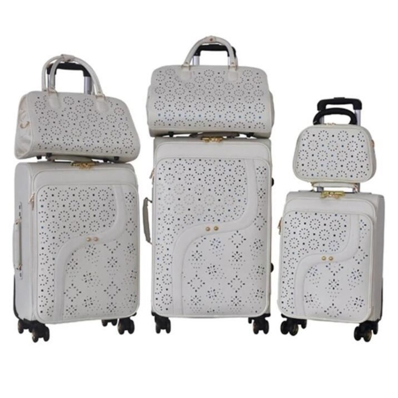 Fashion 6PCS in 1 Set PU Suitcase Trolley Leather Luggage with Best Price – Leather Luggage and 6PCS in 1 Set PU Suitcase price