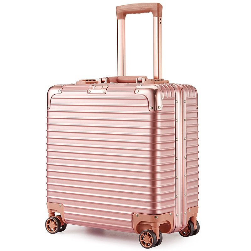 Fashion Quality ABS+PC 18 Inch Wheeled Trolley Luggage Business Leisure Travel Draw-Bar Boarding Suitcase Box Case – Luggage Suitcase and Wheeled Case price