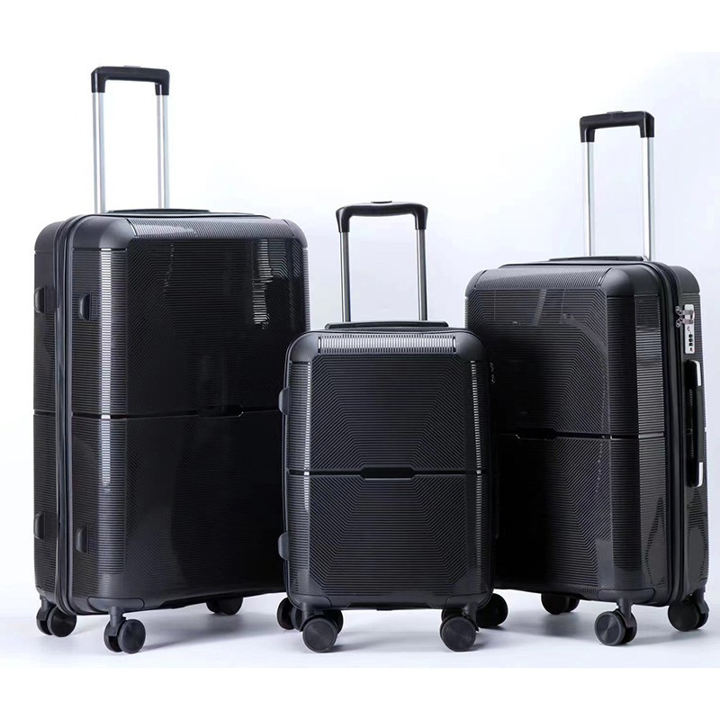 New PP Luggage Three Piece Set for Foreign Trade Suitcase 20, 24, 28 Large Capacity Travel Suitcase PP Suitcase – Suitcase Set and Luggage Set price