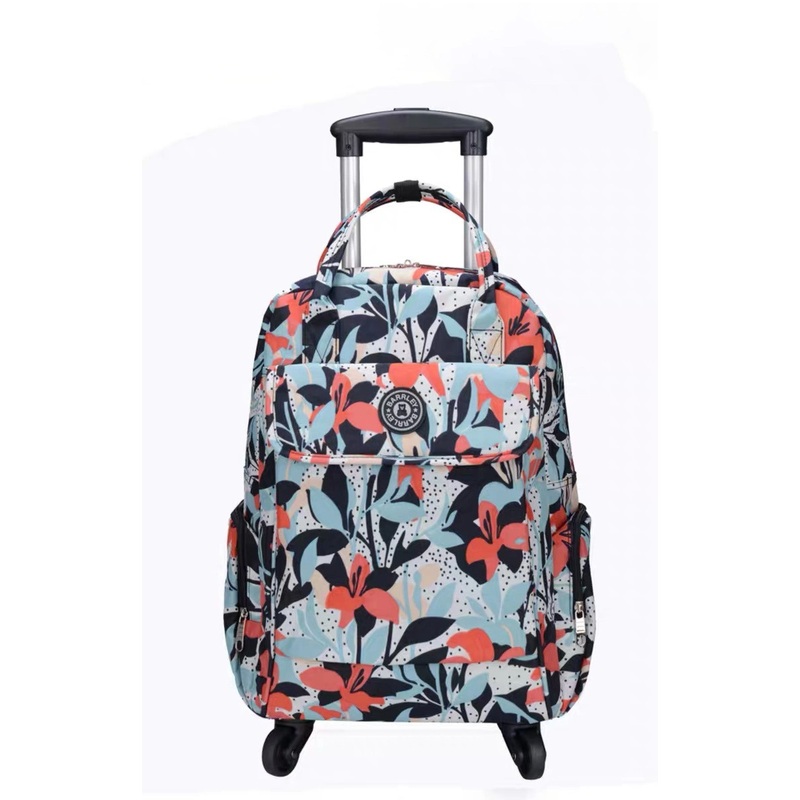 School Bags Business Travel Removable Trolley Luggage Backpack Bag with 2 Wheels – Trolley Backpack and Bolso price