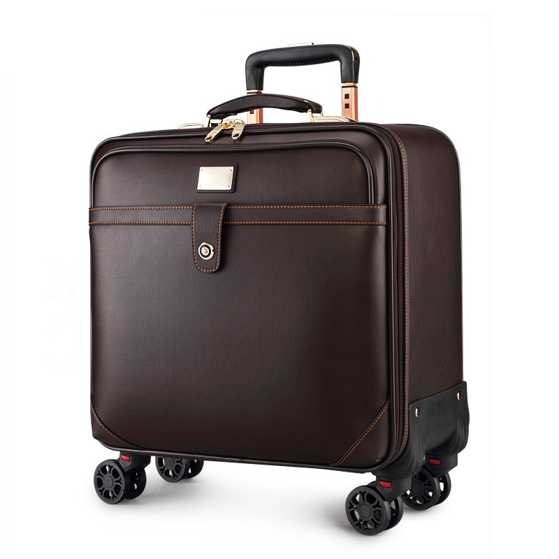 Waterproof PVC PU Leather Wheeled Trolley Luggage Business Travelling Travel School Boarding Shopping Suitcase Bag Case (CY6851) – Wheeled Case and Boarding Case price