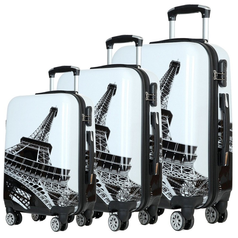 Wholesale OEM Custom Hard Case Aluminium Trolley Printed ABS Luggage Suitcase Set – ABS Luggage and ABS Suitcase price