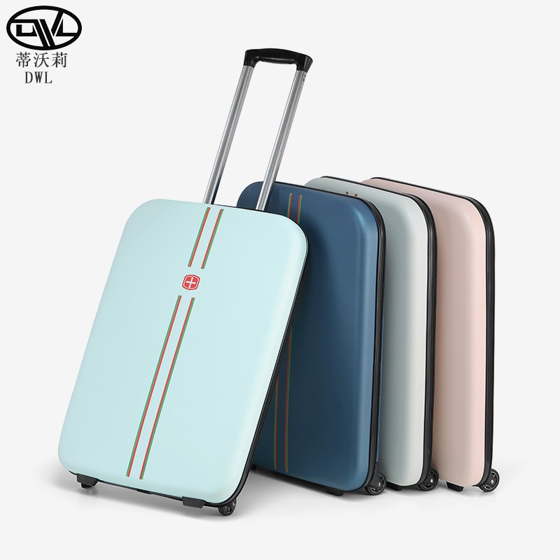 20inch Hard Shell PC Foldable Suitcase Eco-Friendly Trolley Luggage Rolling Travel Luggage – Portable Large Capacity Suitcases and Travel Trunk Case Luggage price