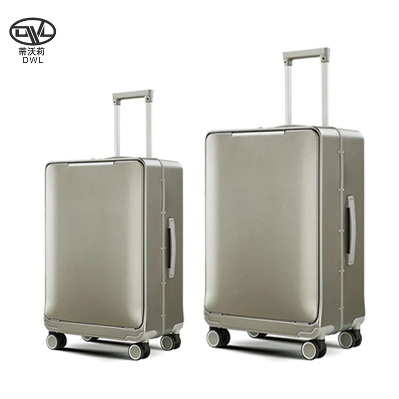 Aluminum Alloy Pull Rod Luggage Front Opening with Computer Compartment Carry on Suitcase – Zipperless Tsa Lock Luggage and Hard Shell Suitcase price
