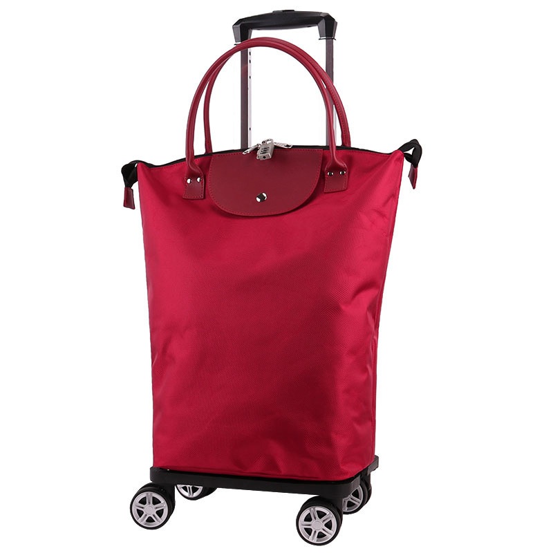 Custom Logo Shopping Cart Trolley Bags Oxford Smoothly Wheel Folding Shopping Trolleys – Shopping Trolleys and Supermarket Shopping Trolley price