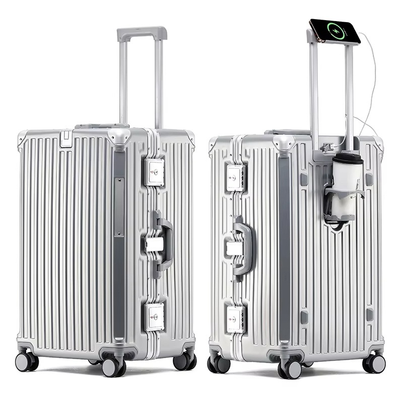 Full Metal Luggage All Aluminium Luggage Customized Suitcase Set Metal Trolley Bags 20-Inch 26-Inch 29-Inch – Suitcase and Luggage Bag price