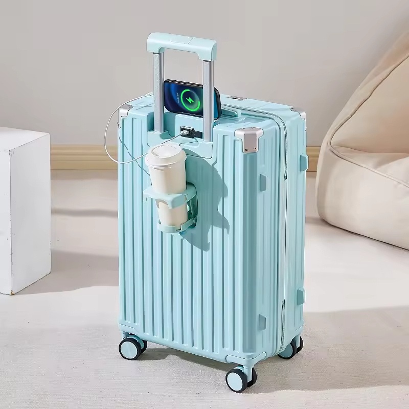 Large Capacity 2025 Aluminum Frame ABS PC Carry-on Suitcase with Pure Metal Frame Spinner Caster Popular for Travel Luggage Sets – Suitcase and Luggage Set price