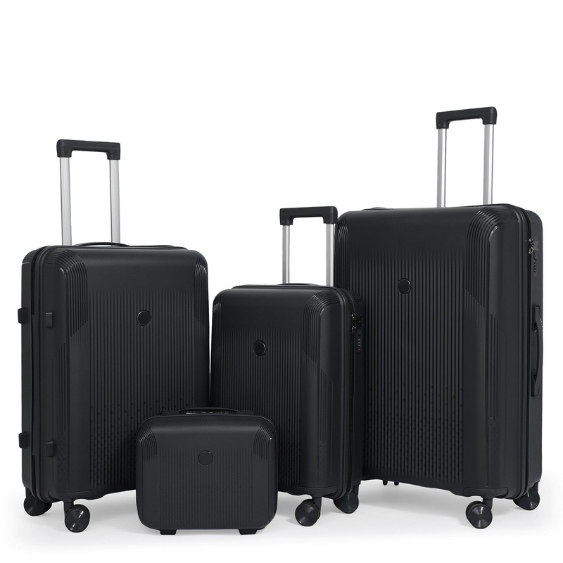Luxury 4 Piece PP Hardside Set Luggage Premium Lightweight Durable Travel Suitcase Collection – PP Luggage and Hardside Luggage price