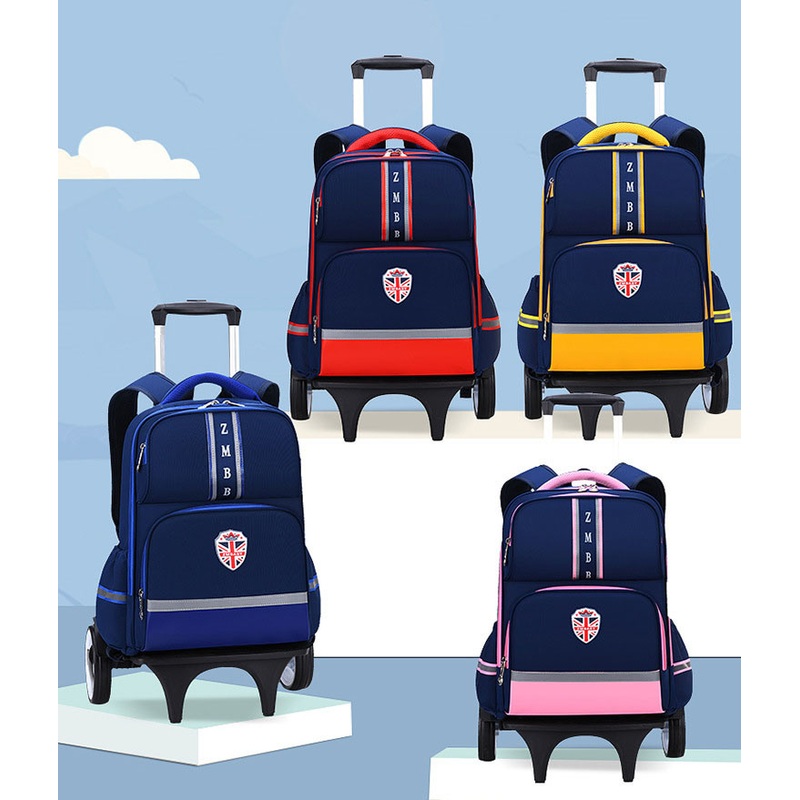 New Trolley Schoolbag Primary School Students Grades 1-6 Boys and Girls Detachable Trolley Schoolbag Children S Bag Custom Logo – Trolley Bag and Luggage Bag price