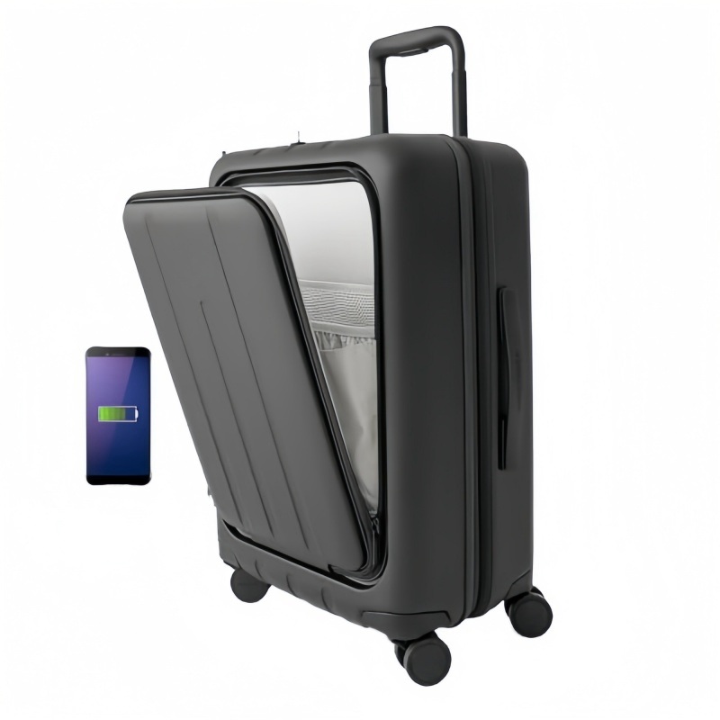 Smart High Quality PC Portable Hard Shell Luggage USB Charging Port with Easy Front Opening and New Wheel Business Wheel/Wheel – Hard Shell Luggage and Smart Hard Shell Luggage price