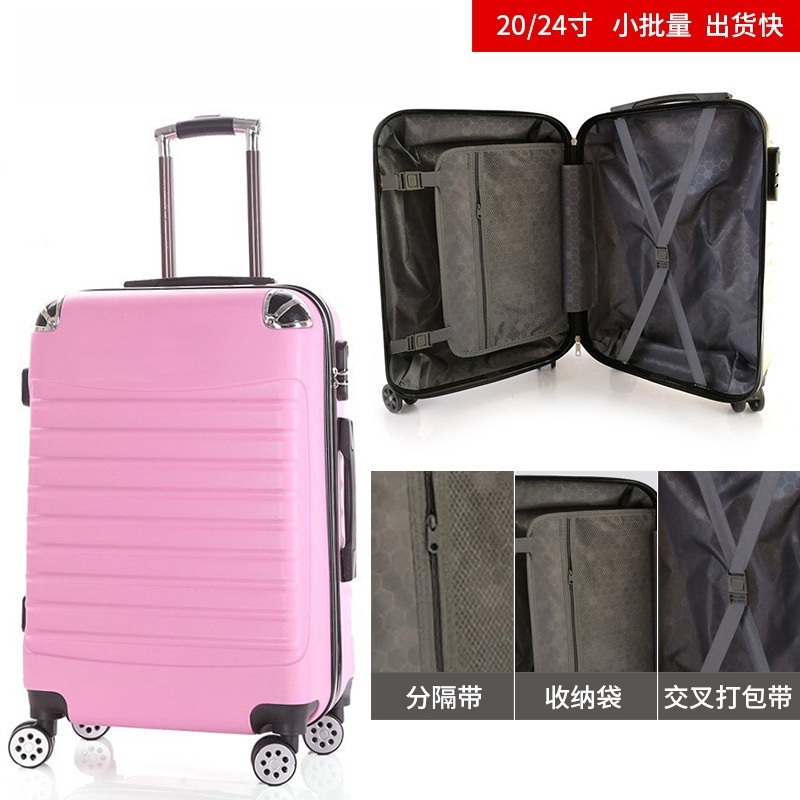 Wholesale 20-Inch Boarding Box Gift Luggage Case with Universal Wheels ABS Zipper Luggage Custom Logo Printed Suitcase – Suitcases and Luggage price