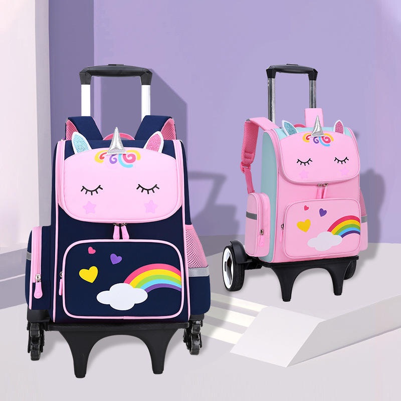 Wholesale Fashion Cute Backpack Unicorn Childrens Trolley School Bags Backpack – Trolley Bag and Trolley Schoolbag price