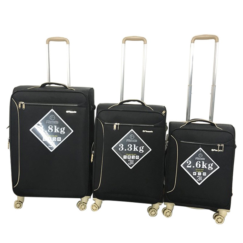 Customized High Quality High-Capacity 3PCS Black Polyester EVA Luggage Set – Customized Polyester Luggage Set and Polyester Luggage Set price