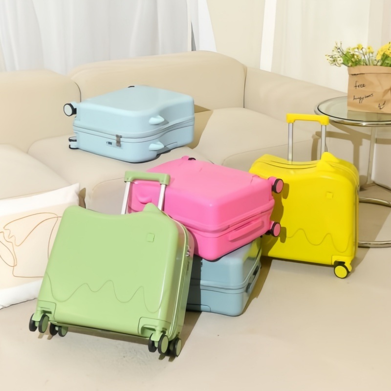 Lightweight Waterproof Ice Cream Shaped Seat Light Weight Travelling Kids Suitcase Fun Designs for Little Explorers – Kids Suitcase and Travelling Kids Suitcase price