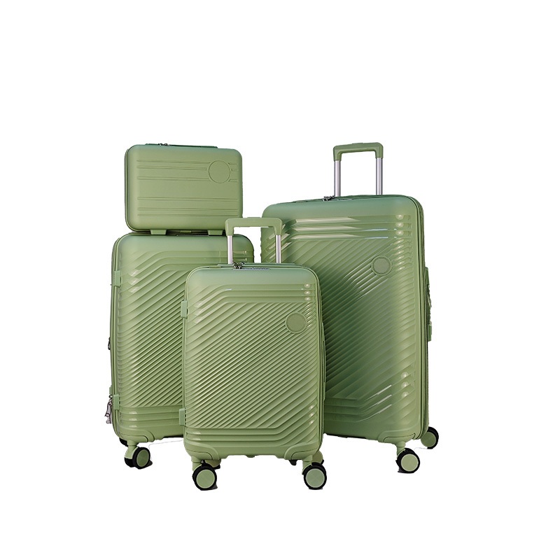 New Style 4-Piece Trolley Suitcase Set 100% PP with Protective Corners & Bottle Holder – Trolley Suitcase Set and Travel Suitcase price