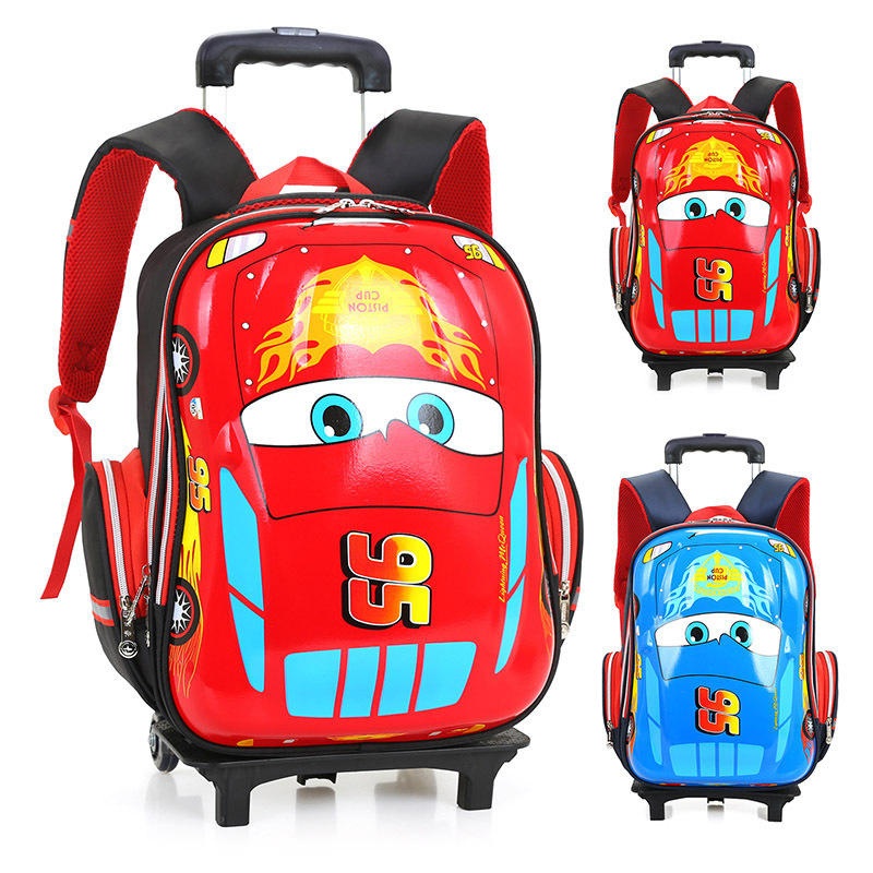 Nice Cute EVA Racing Car Kids Trolley School Bag Kids Luggage Wholesale – Trolley Bag and Trolley Schoolbag price